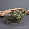 Variedad de estilos opcionales tendencia cinturón de una parada hombre cinturón vintage repujado personalidad verde hebilla de placa de mediana edad cinturón