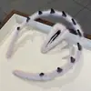 Faixa de Cabelo Tecida Plush Ondulada Dentada Outono e Inverno Artefato de Coroa Alta para Cabelos Soltos Faixa para Lavar o Rosto Acessório de Cabelo Grampo Ornamento de Cabelo
