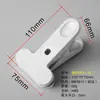 Abrazadera para Lámpara de Escritorio, Abrazadera Grande de Hierro, Abrazadera Tipo C con Forma de I, Soporte de Escritorio con Agujero para Tornillo, Accesorios para Lámpara de Mesita de Noche