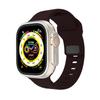Para Apple Watch 123456789 Generación Ultra King Kong Hebilla Cuadrada Correa de Silicona Deportiva para Reloj