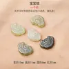 Contas Soltas de Jade Hetian Natural DIY com Fio Pulseira Corrente de Suéter Acessórios Concha de Nuvem Laço Flor de Trevo Contas