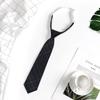 Corbata Estilo Japonés Jk para Mujer, Sin Costuras Perezosa Estilo Universitario Accesorio de Uniforme, Cuadros de Uniforme Escolar Estudiante para Parejas de Hombres