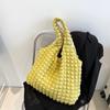 2026 Nuevo Estilo Coreano Ins Girly Bolso de Hombro de Burbuja Plisado Bolso Tote de Compras Fresco y Sencillo Bolso de Axila de Moda