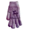 Guantes de Punto RPET de Moda, Protectores de Manos Jacquard Cálidos de Otoño e Invierno, Guantes Cepillados de Lana Artificial, Fábrica Personalizada