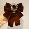 Pingente de Diamante Original Gravata Borboleta para Mulheres, Gola Floral Estilo Japonês, Camisa Combinando, Gravata Borboleta, Acessórios de Casamento, Broche Novo
