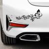 Pegatina decorativa para coche con diseño de mariposa, flor de amor, mariposa, barra delantera, carrocería, personalizada, creativa
