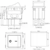 Interruptor en Forma de Barco Certificado Norma Europea TUV Doble Tarjeta Grande Kcd4 Doble Flecha 6 Pines 3 Velocidades Doble Polo Doble Tiro Interruptor de Doble Control