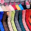 Acessórios de Renda Elástica Colorida para Decoração de Tecido DIY Feito à Mão, Decoração de Bainha de Saia, Materiais Estreitos Pretos e Brancos