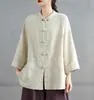 Ropa de Práctica de Artes Marciales Estilo Zen de Algodón y Lino para Mujeres Budistas Lay, Taiyi Roaming Dragon Fist, Ocho Brocados