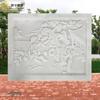 Escultura em Pedra Granito Caracteres Antigos Relevo Pedra Branca Floyd Parede Mural Chinesa Decoração Pêndulo de Jardim