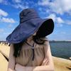 Verão novo chapéu de sol de aba super grande infantil proteção UV combina com tudo chapéu de pescador chapéu de bacia chapéu de sol proteção solar refrescante