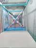 Accesorios para Parque Infantil Interior Saco de Boxeo de PVC Saco de Arena Palo de Obstáculos para Búsqueda del Tesoro en el Bosque Aro Colgante