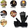 Guantes de aramida resistentes a altas temperaturas de 800 grados de fábrica, ignífugos, con aislamiento térmico para horno microondas, guantes para horno y barbacoa.