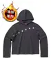 Sudadera con capucha a rayas y estrellas estilo americano, unisex, colección de otoño, moderna, ligera y transpirable, diseño holgado, ropa exterior casual