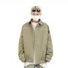 Abrigo estilo retro americano de Hong Kong para hombre, con cremallera de metal, diseño moderno de alta calidad, chaqueta holgada con solapa elegante Ruan