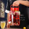 Botella de vidrio casera para hacer vino con grifo, botella de vino de mirto, botella de fermentación de vino, frasco sellado para enzimas, frasco de vino, frasco para pepinillos