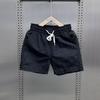 Pantalones Cortos Transpirables de Secado Rápido para Hombre 2024 Tendencia Casual Pantalones de Tres Cuartos Cordón Pareja Color Sólido Pantalones de Playa Pierna Recta