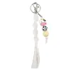 2026 Llavero Colgante de Cuentas de Silicona de Vaca de Dibujos Animados Pulsera Creativa de Dibujos Animados Colgante para Bolso Accesorios Pequeños DIY
