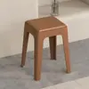 Bancos de Plástico Acolchados para Uso en Casa, Bancos Cuadrados Gruesos Extra Apilables, Bancos para Mesa de Comedor de Sala de Estar, Bancos Sencillos, Taburetes de Maquillaje al por Mayor