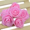 Rosa de Espuma Simulada 2,5cm Guirlanda DIY Urso de Abraçar Flor Decorativa Rosa Pe Cabeça de Flor Pequena 500 Flores em um Pacote