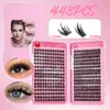 Venta Caliente Transfronteriza 120 Racimos de Pestañas Postizas Naturales Curvadas C 8-16 mm Injerto Segmentado DIY Pestañas Individuales Gruesas y Rizadas