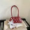 Nova Bolsa de Ombro com Bolinhas 2026 para Mulheres, Bolsa de Mão Simples Versátil Estilo Coreano, Bolsa Transversal, Bolsa de Moda de Nicho de Alto Padrão