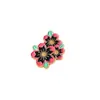 Broche de Flor de Aleación con Goteo de Aceite Estilo Ins Transfronterizo Decoración para Bolso de Niña Insignia Moda Ropa Accesorio para Cuello Broche