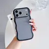 Funda para teléfono con tacto de piel para Apple 17, iPhone 16 Pro Max, 15/14, TPU color transparente, olas grandes vibrantes