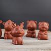Miniadornos de cerámica para mesa de té Zisha Zodiac, ideal para el hogar, para la ceremonia del té
