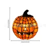 Novo produto transfronteiriço: Enfeite de lanterna de abóbora de resina para Halloween para decoração de pátio e sala de estudo, pequeno artesanato decorativo