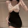 Lingerie Sexy Boate Sexy Sexy Sexy Linda Costas Laço Puro Desejo Halter Alça Feminino Curto Sexy Peito Envoltório Secretária