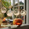 Colgante de madera para Halloween, ideal para hacer tú mismo, para fiestas, festivales y bares, con forma de calabaza fantasma.
