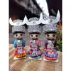 Adornos con Muñecas de Tela, Muñecas Miao, Nuevos Recuerdos, Muñecas Étnicas de Doble Pierna Especiales Hechas a Mano para Viajes