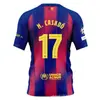 2526 Camiseta de Fútbol Local Barcelona Número 10 Yamal Lewandowski Pedro Versión Fan Número Impreso Al por Mayor