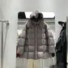 Chaqueta de plumas para mujer 90% plumón de pato blanco, longitud media, nuevo estilo invierno 2026, con capucha, engrosada, adelgazante, abrigo moderno