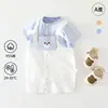 Mameluco de manga corta para bebé niña Verano Delgado Ropa para bebé Ropa para niña para salir Algodón puro Clase A Ropa para gatear para recién nacidos