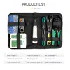 Alicate Crimpador de Fio de Roda de Sete Andares, Ferramenta de Crimpage para Rede Ethernet RJ45 RJ11, Cortador de Cabo Coaxial de Precisão, Desencapador