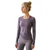 Camisa Holgada para Cubrir en Yoga para Mujer, Nueva Ropa de Entrenamiento de Pilates, Transpirable y Hermosa, para Correr y Fitness