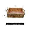 Cesta Portátil de Astillas de Madera para Venta al por Mayor Cesta de Almacenamiento de Frutas Cesta para Artículos Varios Floristería Cesta para Flores Empaque Cesta Grande
