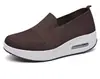 Zapatos Mecedores de Mujer de Talla Grande Transfronterizos con Suelas Gruesas, Zapatos Deportivos Casuales que Aumentan la Altura, Zapatos para Caminar con Malla Fly-Knit sin Cordones y Amortiguación de Aire