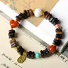 Design Original Pulseira de Agarwood Dalaguan Ágata Vermelha do Sul Raiz de Coração Texto Nova Pulseira Estilo Chinês Atacado para Mulheres