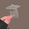 Pente de cabelo tiara de princesa para crianças, adorno de cabeça tiara de alta qualidade, acessório de cabelo fofo para meninas, grampo de cabelo para estilizar cabelos curtos, pente e grampo de cabelo para meninas pequenas