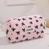 Nova Bolsa de Caneta Arco de Alto Valor Material para Estudantes Bolsa de Armazenamento de Papelaria Feminina Lápis Portátil Necessaire de Higiene Pessoal Bolsa de Maquiagem