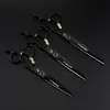 Negro 6.0/6.5/ 7.0 pulgadas Naipson Acero Negro Pequeño Tigre Dorado Rodamiento Tipo Tornillo Tijeras de Peluquería Tijeras Planas de Barbero
