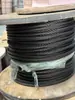 Cabo de Aço Revestido de Plástico PVC para Estufa, Varal e Uso Marítimo, Cabo de Aço Galvanizado Oxidado Preto