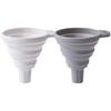 Embudo de silicona de grado alimenticio, plegable, retráctil, de gran diámetro, para uso doméstico, resistente a altas temperaturas, para vino, venta al por mayor