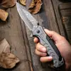 Cuchillo Plegable Portátil para Exteriores Cuchillo Plegable de Supervivencia para Acampar al Aire Libre