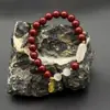 Novo Bracelete de Cinábrio com Baixo Teor de Areia Dourada Roxa, Pingente de Alegria, Estilo Feminino, Bracelete Versátil, Transmissão ao Vivo e Atacado