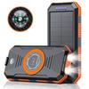 Carregador Sem Fio Solar para Celular Power Bank de Alta Potência Lâmpada de Camping Lanterna Bússola Fonte de Alimentação Móvel Transfronteiriço Amazon