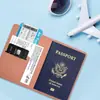 Porta Tarjeta Pasaporte Nuevo Modelo Transfronterizo, Cartera de Tarjetas, Funda de Pasaporte Multifuncional RFID, Porta Documentos para el Extranjero, Portapasaporte, Soporta Personalización